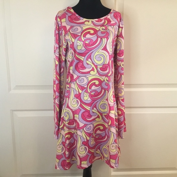 Women’s 70’s Inspired Mini Dress - Picture 3 of 7